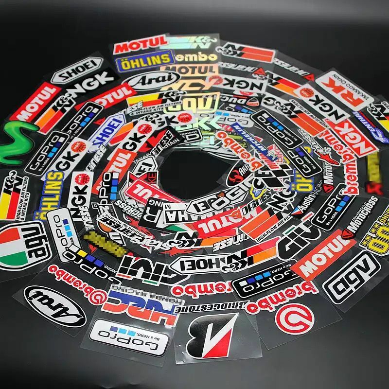 100PCS JDM Stickers Pack Car Motorcycle Racing Motocross Helmet Vinyl Decals 