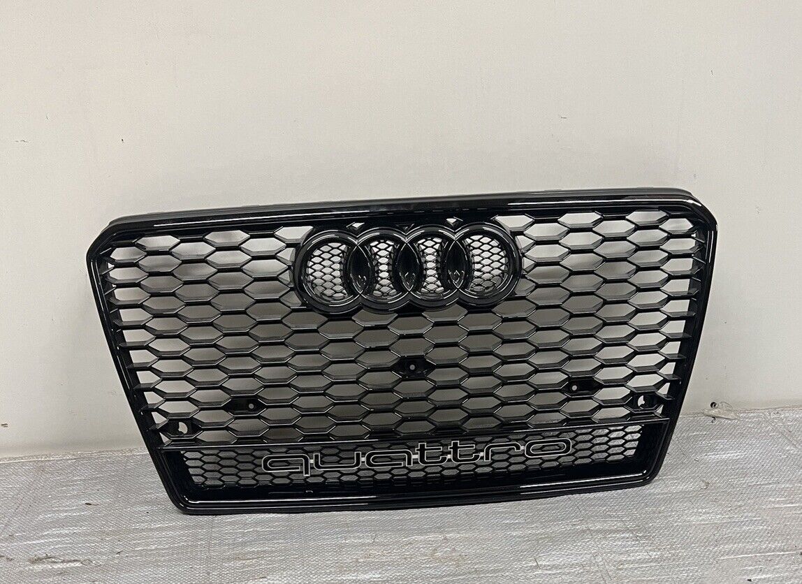 🌟🌟 2013 2014 2015 2016 2017 AUDI A5 S5 QUATTRO GLOSSY BLACK FRONT GRILLE
