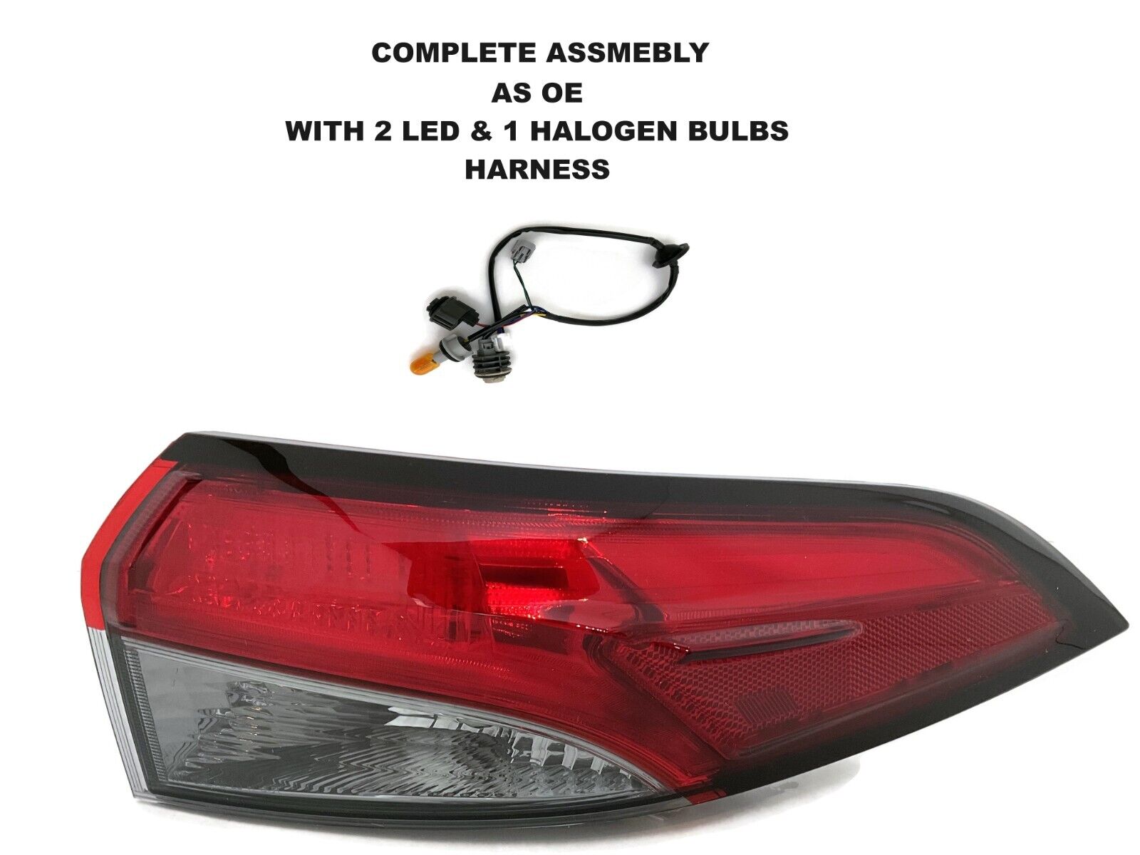 COMPLETE DRIVER\'S SIDE LED OUTER TAIL LIGHT FOR 2020-2023 TOYOTA COROLLA SE XSE