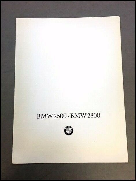 1969 1970 BMW 2500 2800 Sedan Vintage Car Sales Brochure Folder