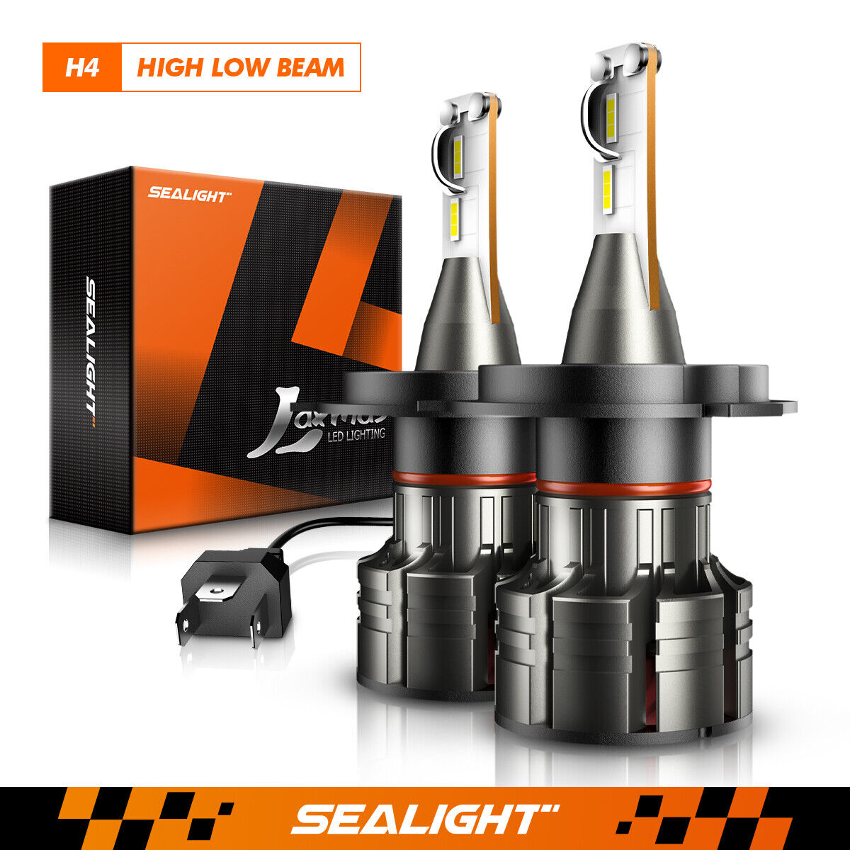 SEALIGHT CSP H4 9003 LED Headlight Kit High Low Beam 6000K White Light Bulbs L1