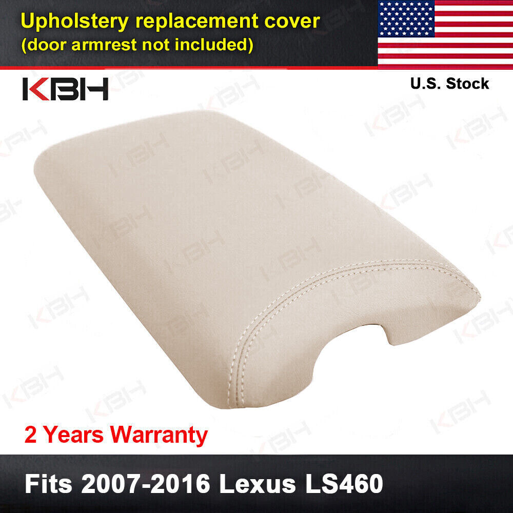 Fits 2007-2012 Lexus LS460 Leather Center Console Armrest Lid Cover Alabaster