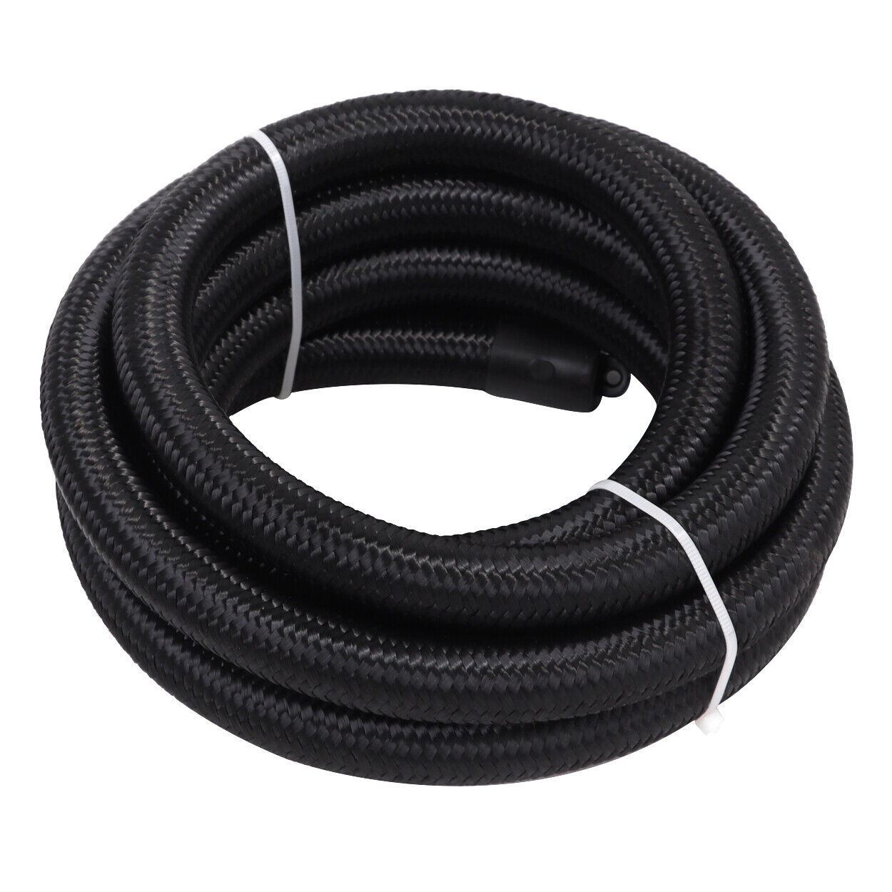 6 8 10AN Nylon Braided Fuel Line Hose Fuel Line Oil Feed Line CPE 20 10FT Black
