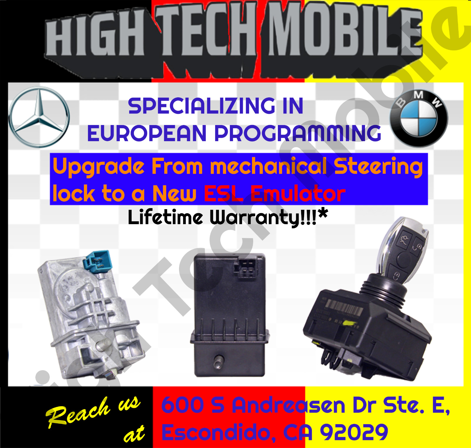 Mercedes ESL ELV Lock  Emulator W204 W207 X204 Repair Service Fast Plug N Play