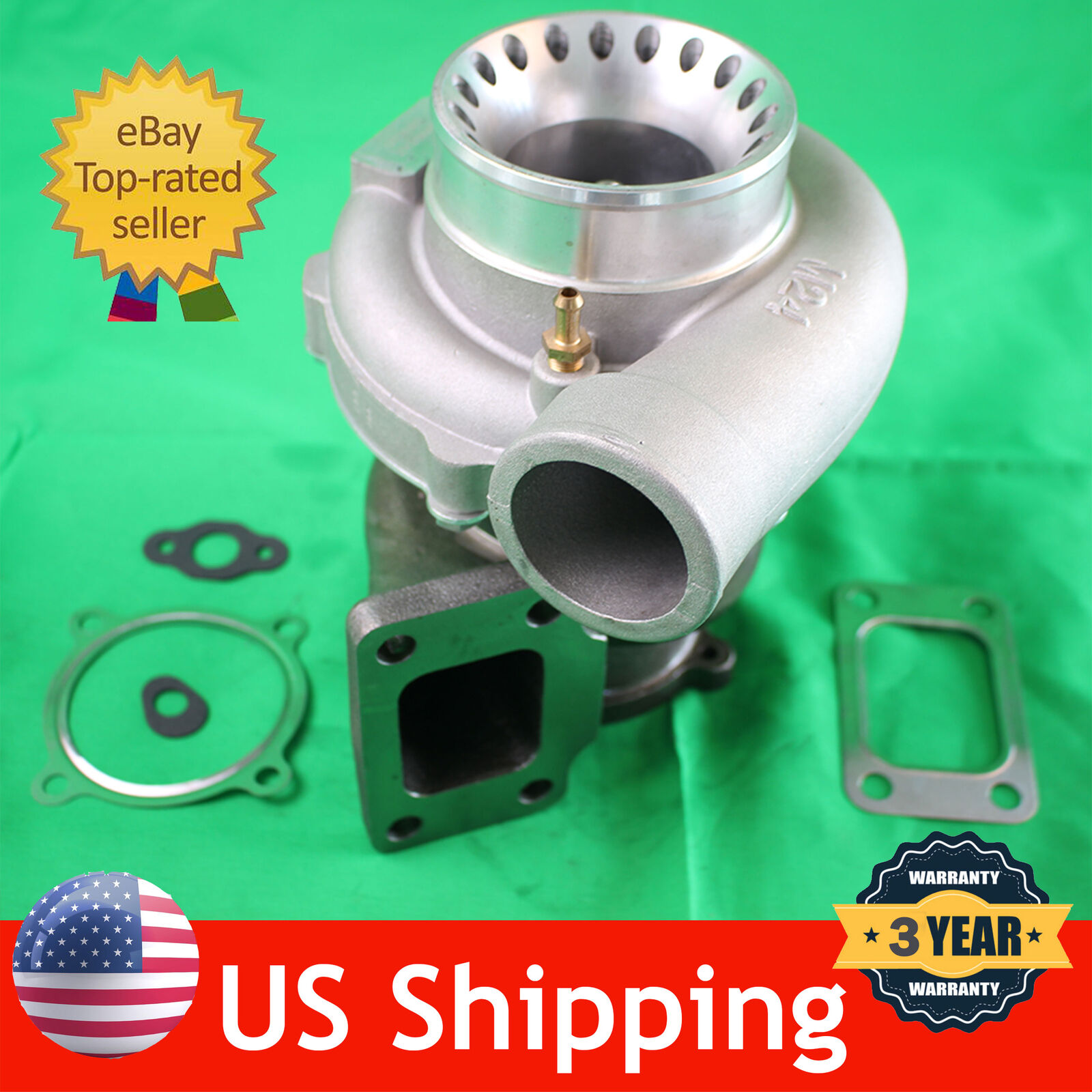 Upgrade T3T4 GT3582 GT30 A/R .70 Cold A/R .63 Compressor Turbine Turbo Charger