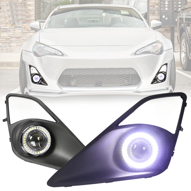 Fit 2013-2016 Sonic FRS FR-S/GT86 Projector Fog Lights Angel Eye Fog lamp Bezels