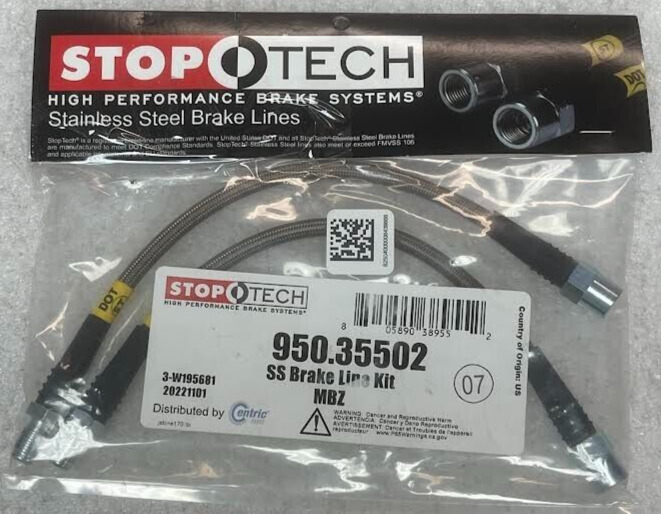 StopTech Stainless Steel Brake Lines 950.35502 *Missing Hardware