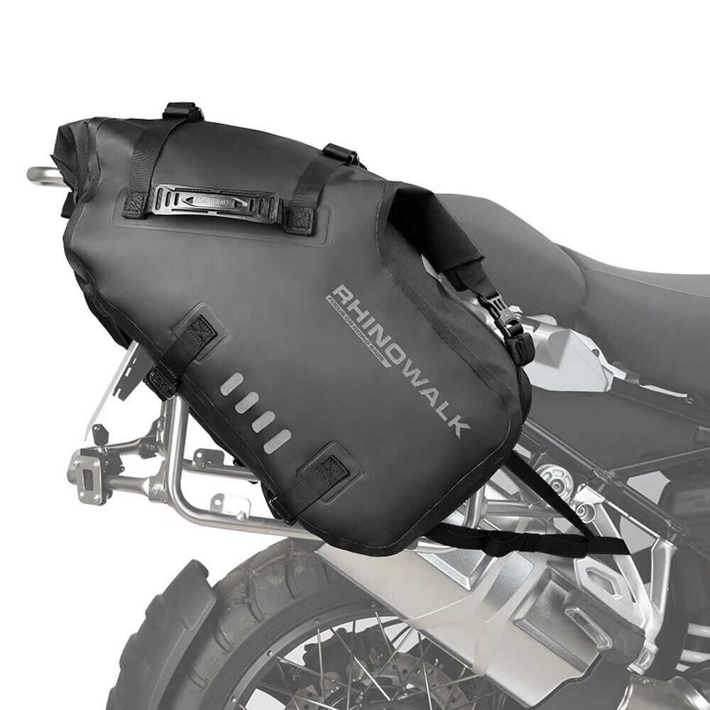 Rhinowalk Motorcycle Side Bag 48L Waterproof Saddle Universal Motor Pannier