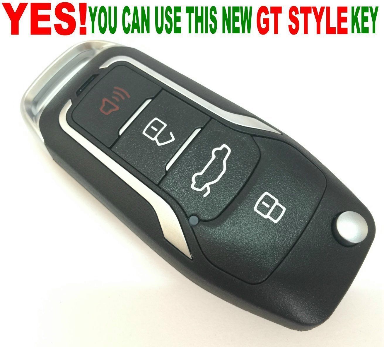 GT STYLE FLIP KEY REMOTE FOR HUMMER H3 H3T ALARM CLICKER BEEPER IGNITION FOB