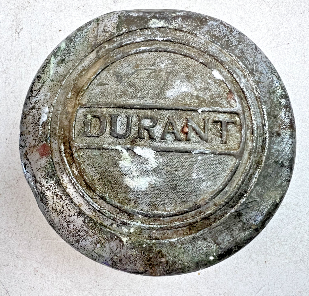 Antique Original Durant Brass Center Rim Grease Cup Cap/Hub Cover
