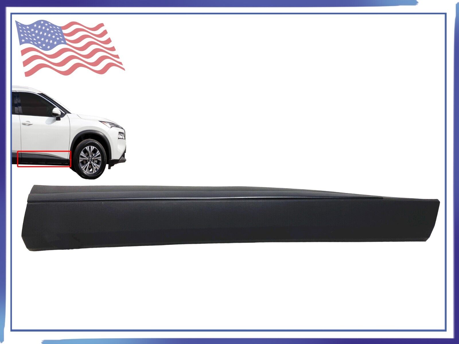 For 2021-2023 Nissan Rogue Door Molding Trim Front Right Passenger Side