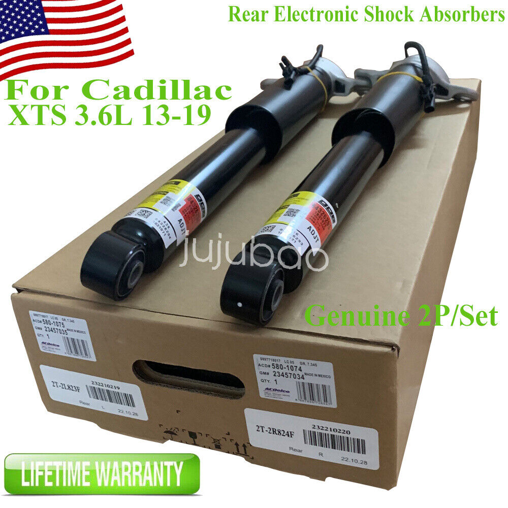 Pair Genuine Rear Shock Absorber Strut Assys w/ Electric For 13-19 Cadillac XTS