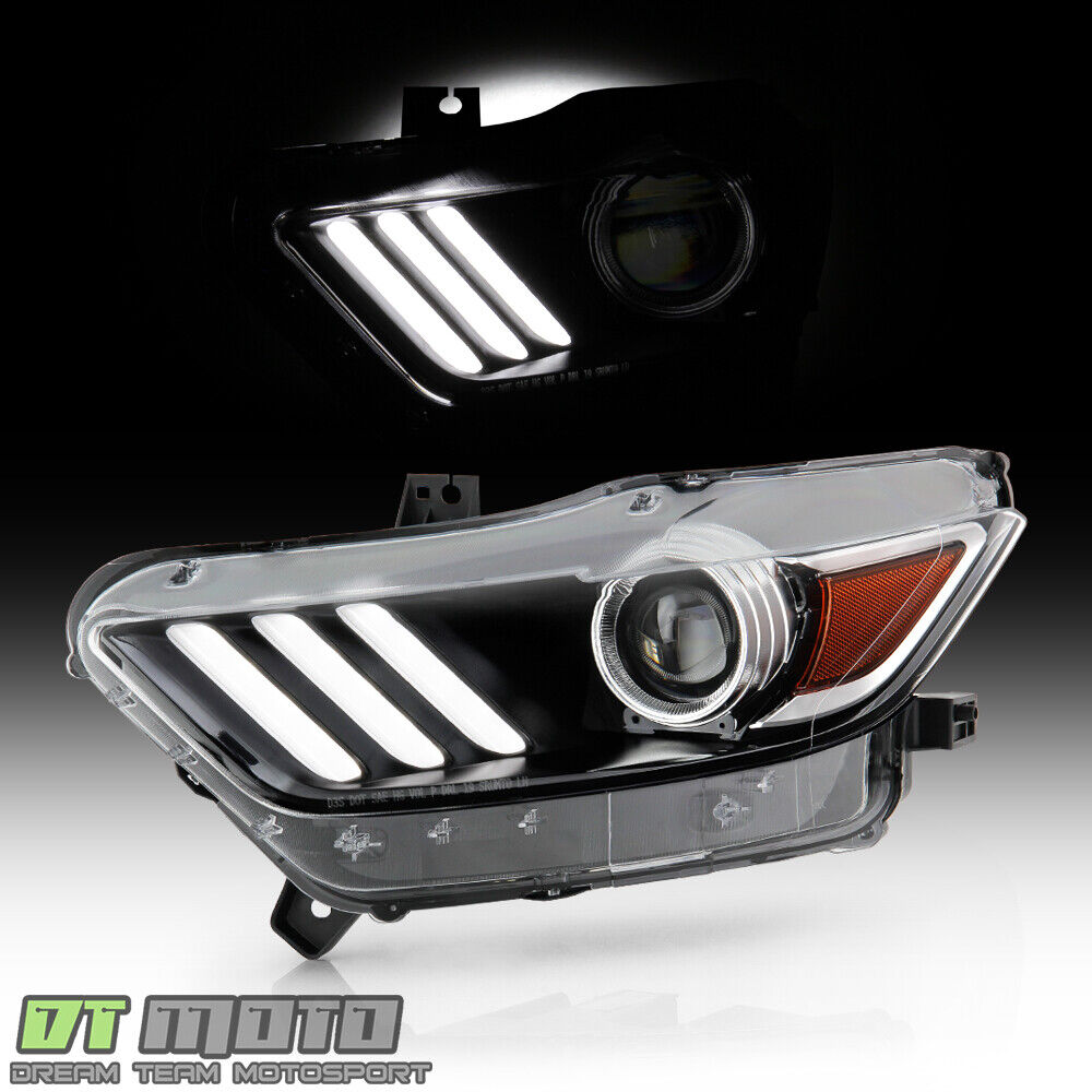 2015-2017 Ford Mustang HID/Xenon LED Tube Projector Headlight Headlamp - Driver