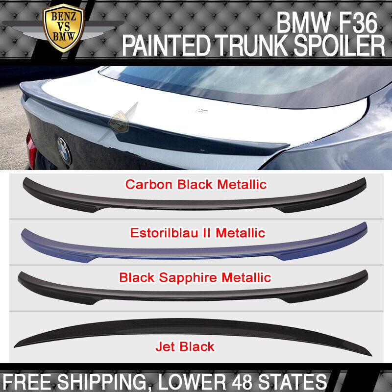 Fits 15-20 F36 4 Series Gran Coupe Performance Style Trunk Spoiler ABS Painted