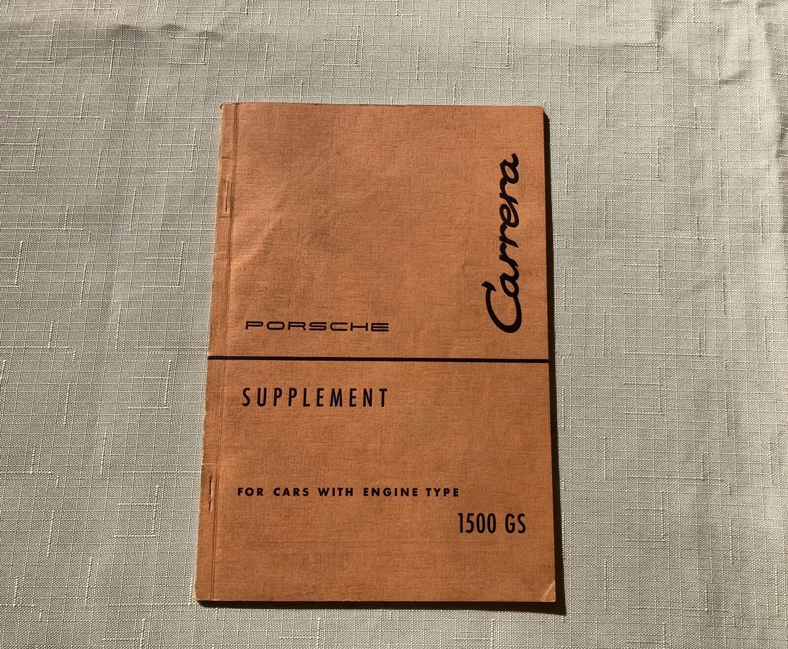 Porsche Carrera Supplement 1500 GS   (Edition October 1957)