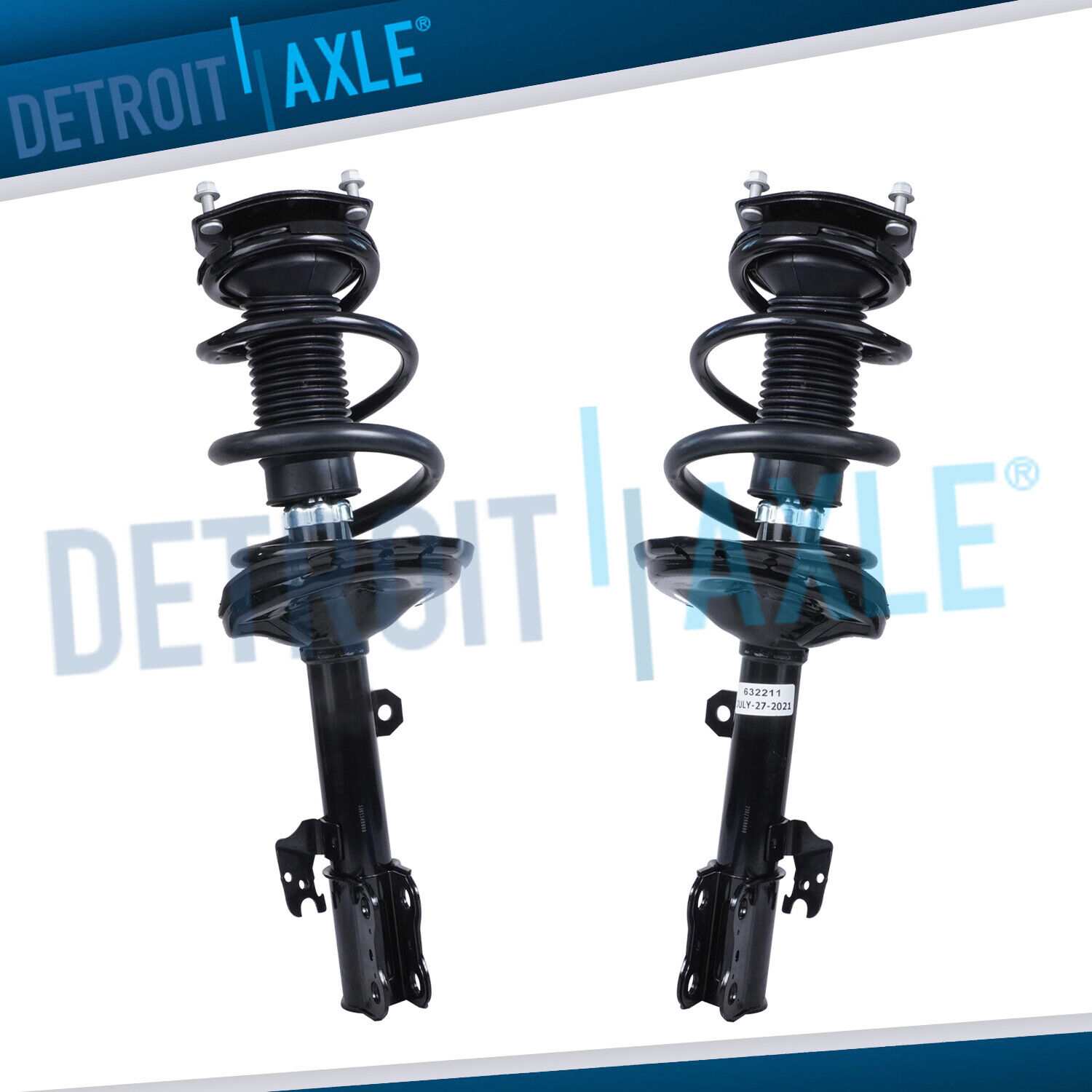 Pair Front Struts w/ Coil Spring for Toyota Highlander Lexus RX330 RX350 RX400h