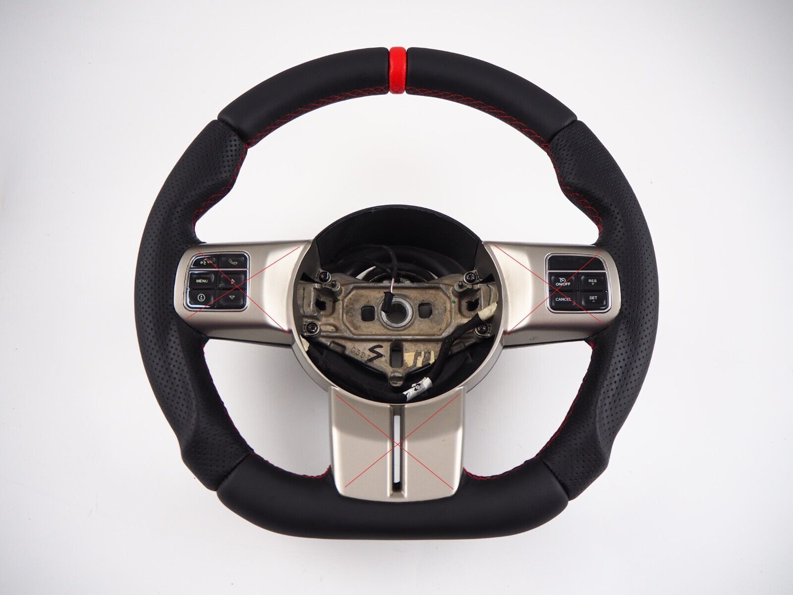 $ JEEP WRANGLER III JK Rubicon Sahara Flat bottom Steering wheel included