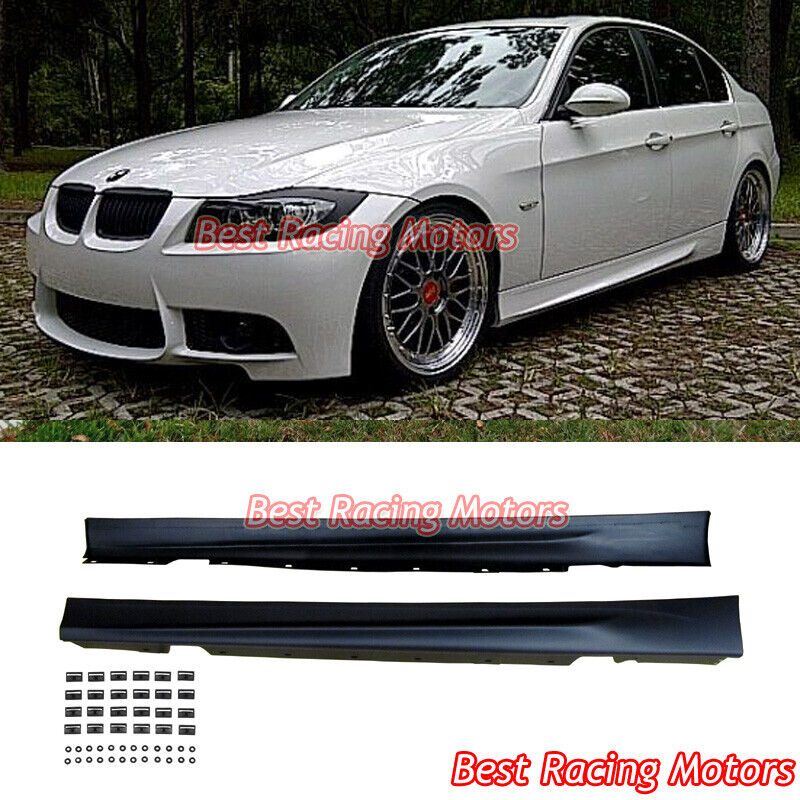For 2006-2011 BMW E90 E91 4/5dr 3-Series M3 Style Side Skirts (PP)