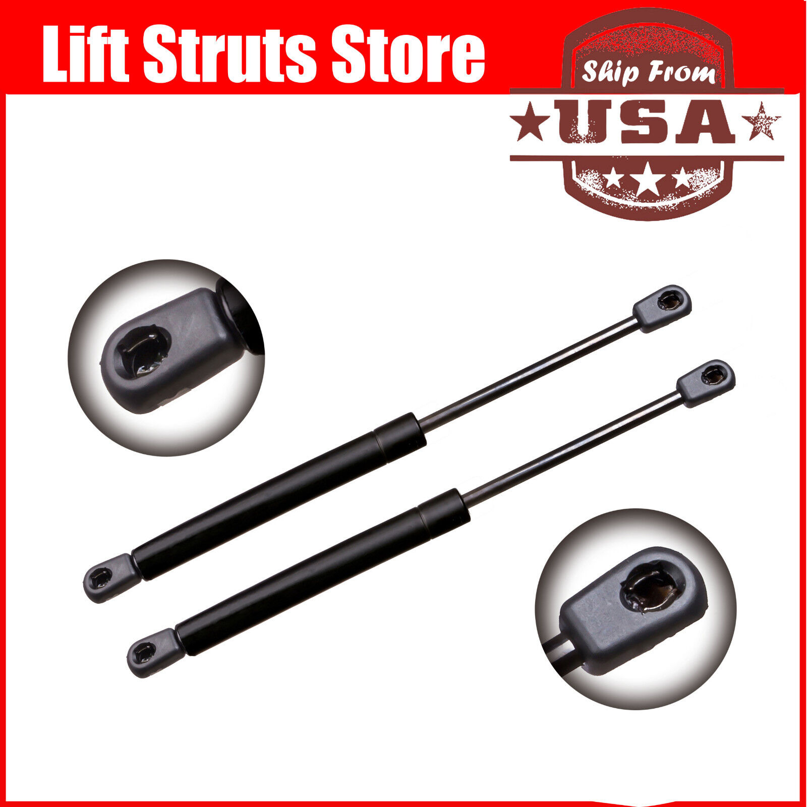 2Qty Rear Trunk Shock Spring Lift Support Rod For Ford Lincoln Mercury 2007-2009