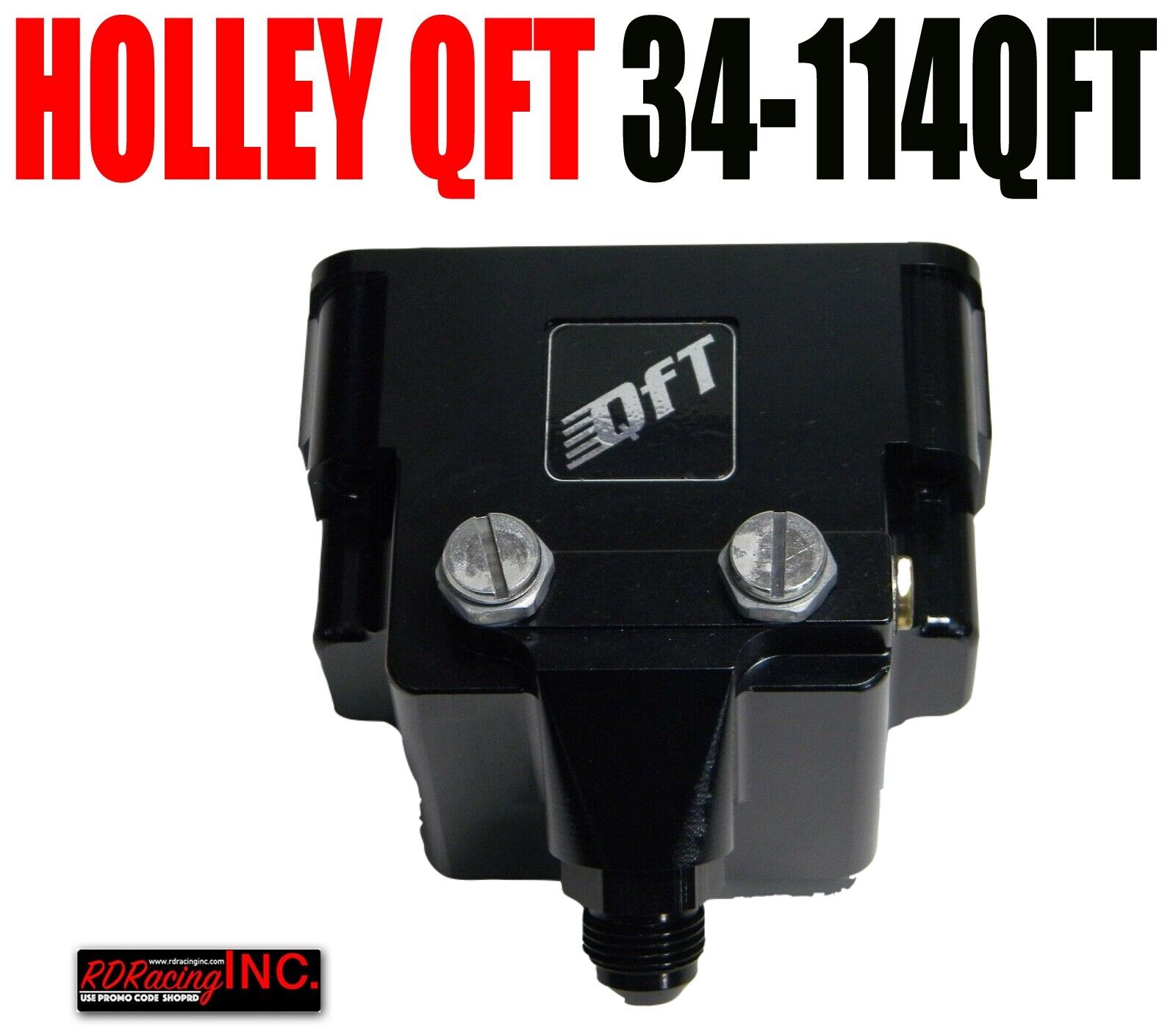 Holley QFT 34-114QFT Single Inlet, Dual Needle & Seat Billet Fuel Bowl Complete