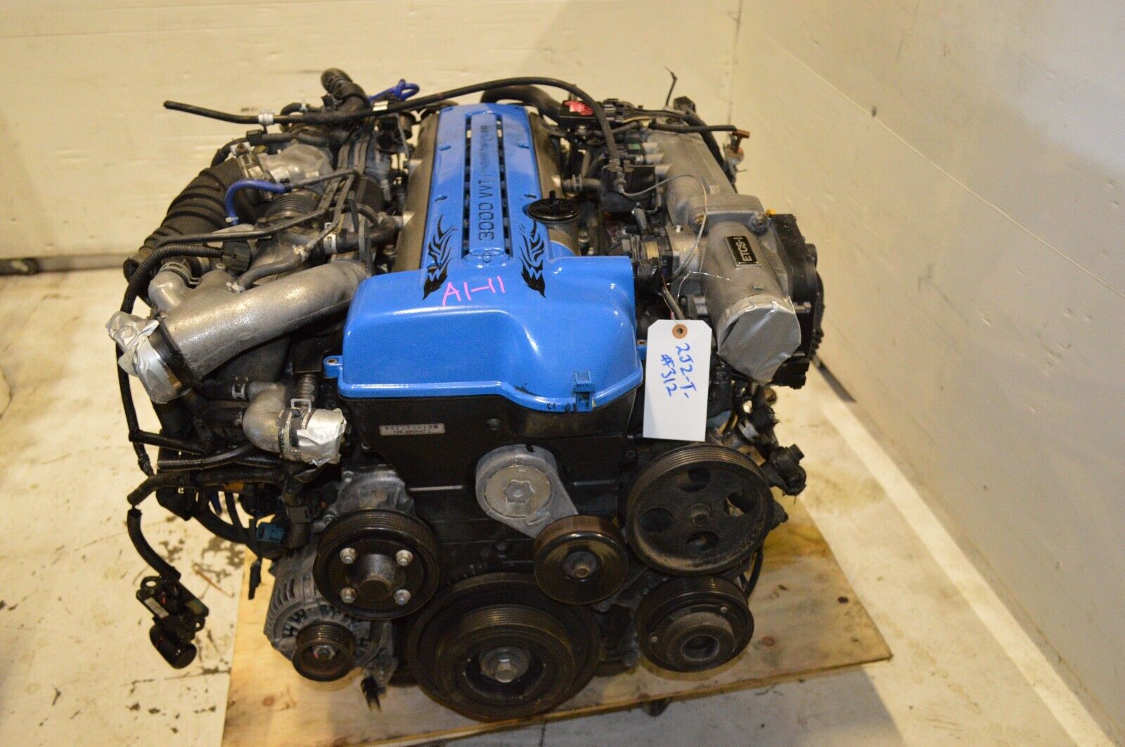 Toyota 2JZGTE VVTi Engine 3.0L DOHC Twin Turbo JDM 2jz Motor Auto Trans Wire Ecu