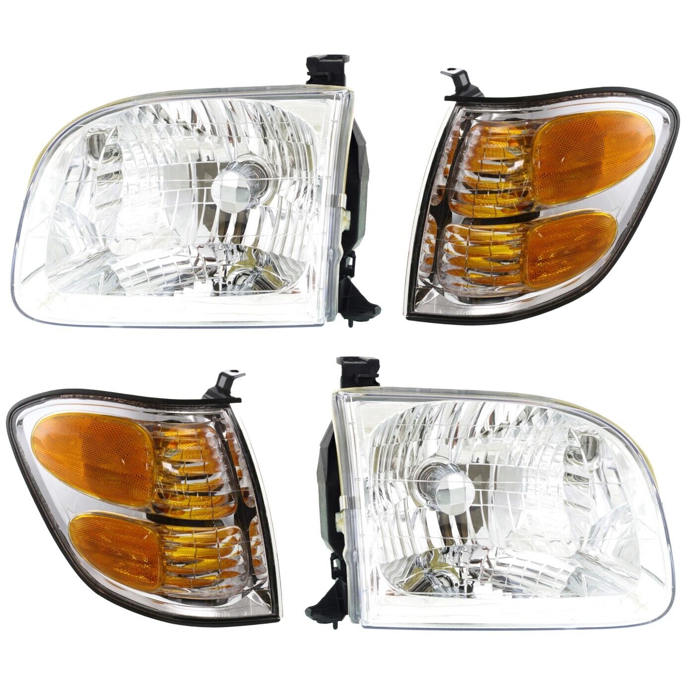 Headlight Kit For 2001-2004 Toyota Sequoia Left/Right Side Built Up To 08/2004