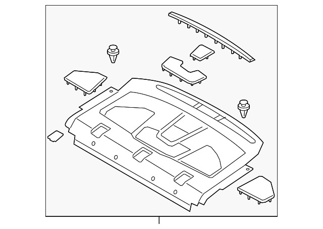 Genuine Ford Package Tray DS7Z-5446668-CC