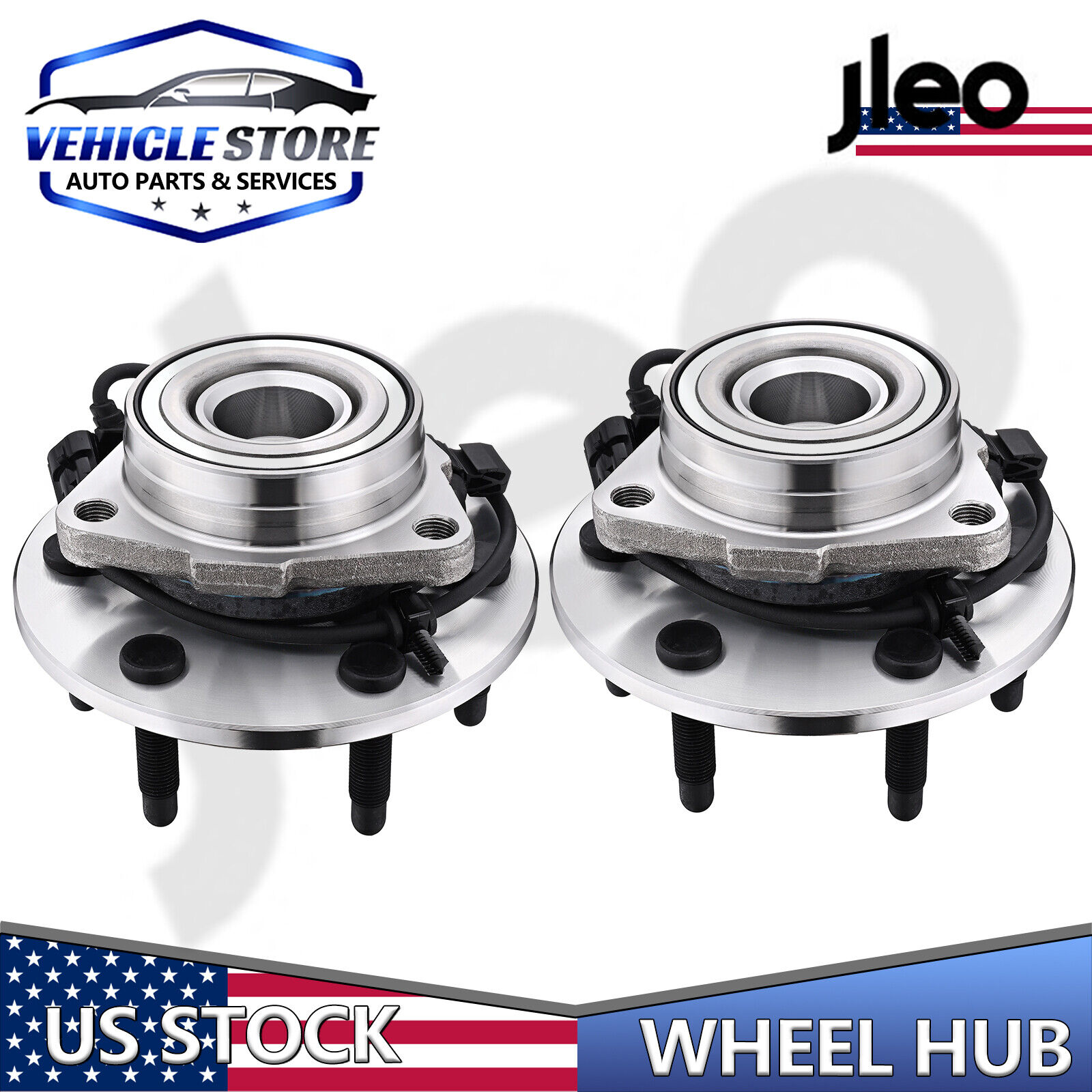 4WD Front Wheel Bearing and Hub Assembly for 1999-2006 Chevy Silverado 1500 GMC