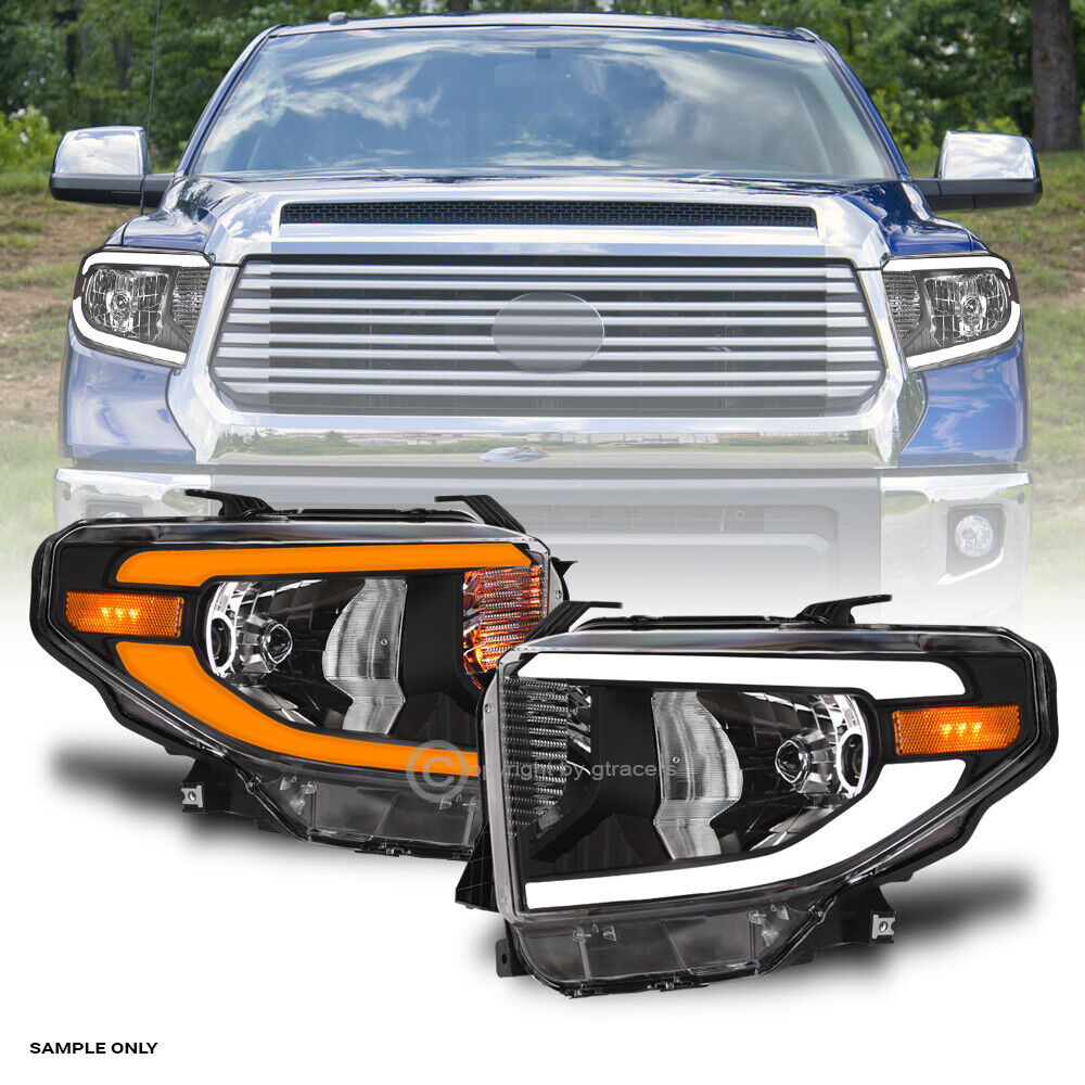 Switchback Sequential For 14-21 Tundra SR/SR5/Limited Blk Headlights w/LED Tube
