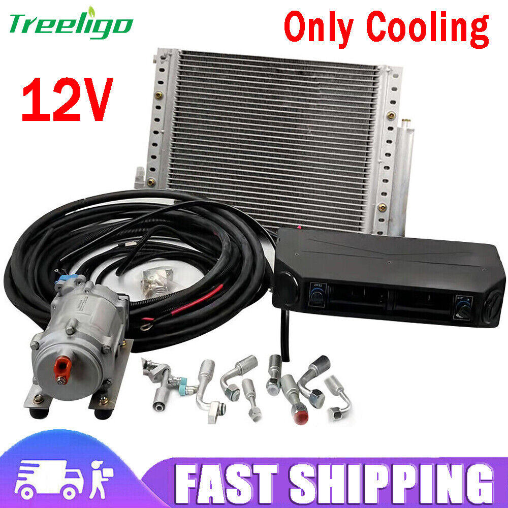 12V Electric Only Cooling Air Conditioner Universal Underdash Auto Car A/C Kit