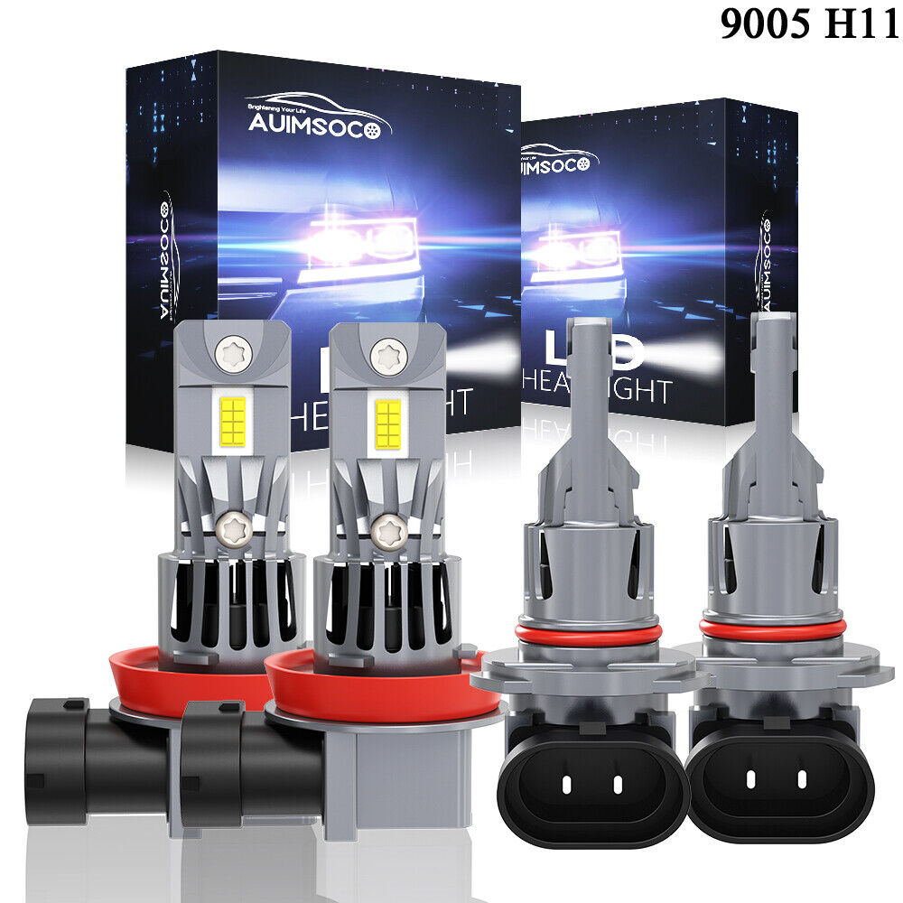 Para For Lexus ES350 2010-2015 Faro LED de alta luz de cruce Bombillas 6500K 4X