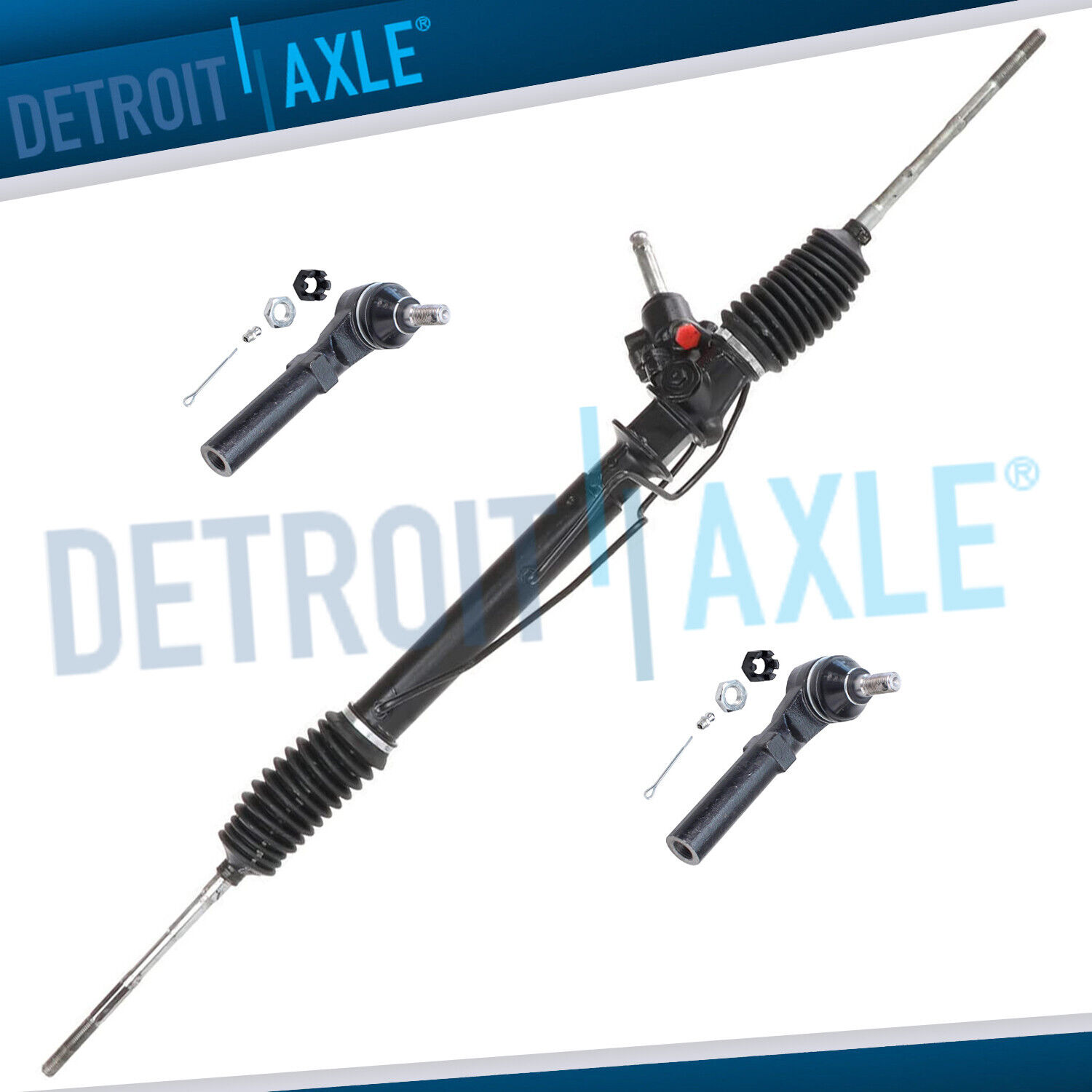 Complete Power Steering Rack and Pinion Tie Rod Ends for Subaru Impreza Forester