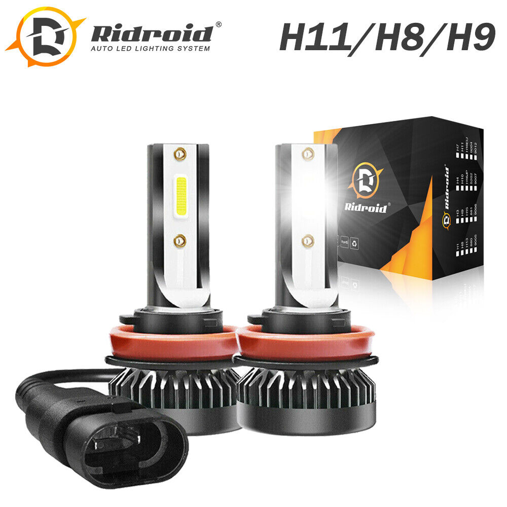 Mini H11 LED Headlight Kit H9 H8 1600W 280000LM High Low Beam Bulb HID Fog Light