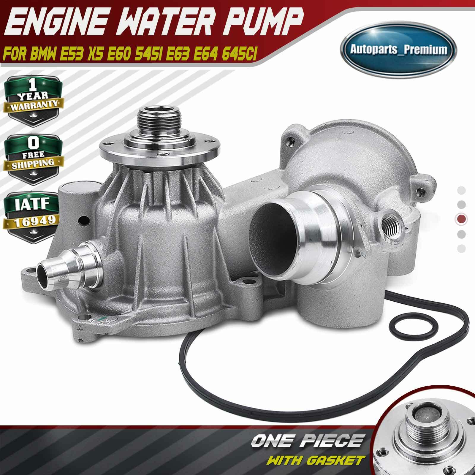 Engine Water Pump for BMW E53 X5 2004-2006 E60 545i E63 E64 645Ci V8 4.4L 4.8L