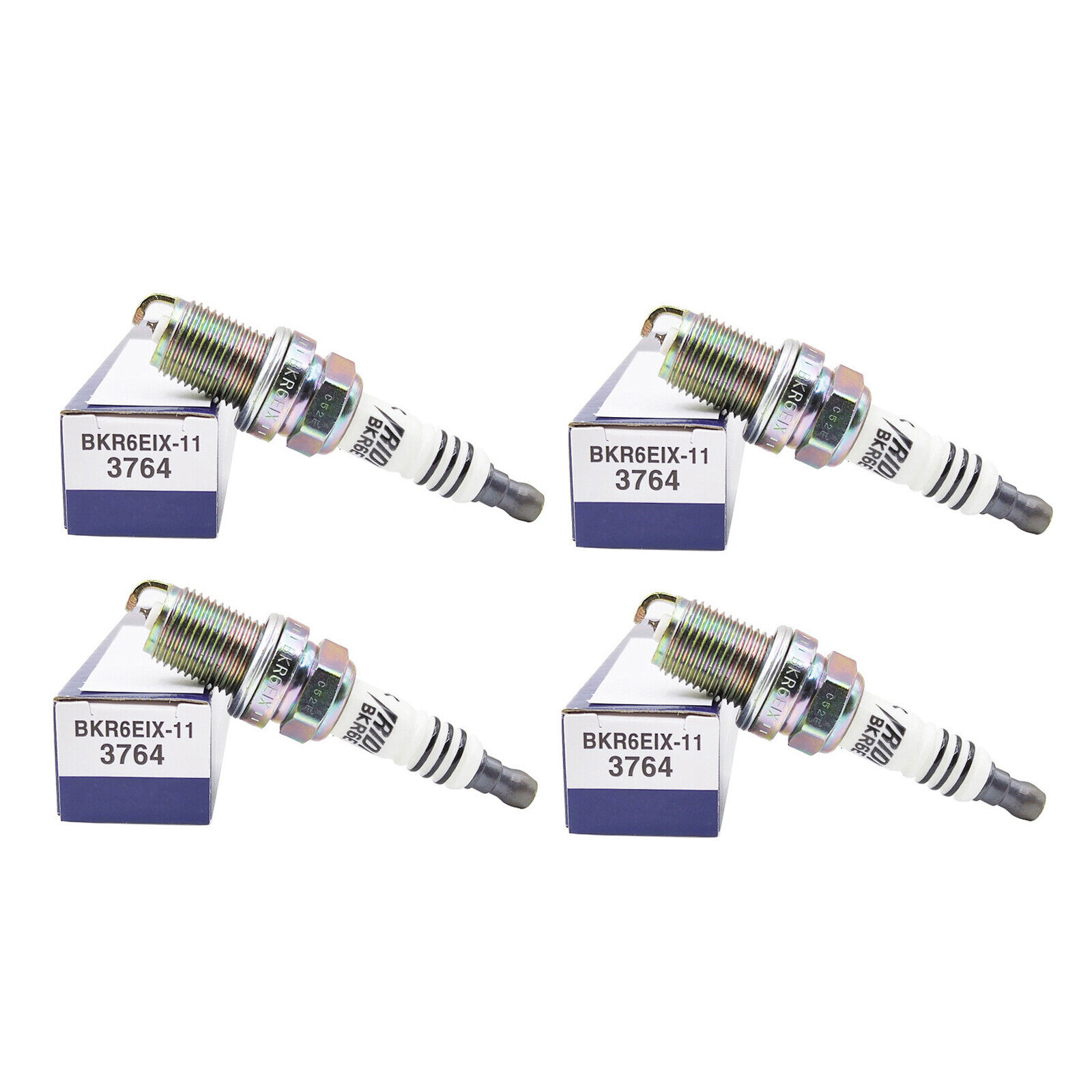 4 plugs New BKR6EIX-11 3764 4272 Iridium lX Spark Plugs For Honda Mazda