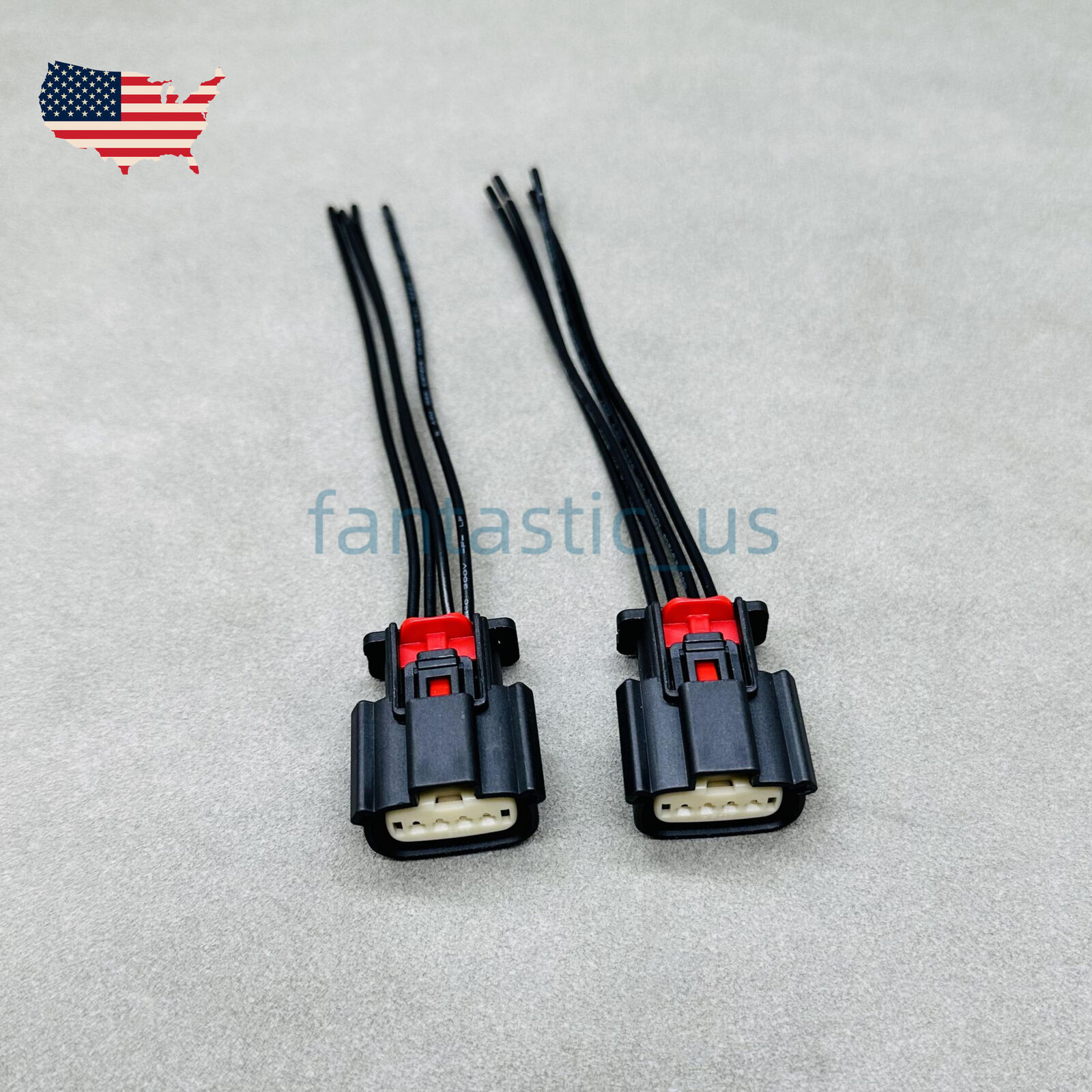 For 2013+ Escape Taurus F150 2Pcs 4-wire HID Halogen Headlight Connector Pigtail
