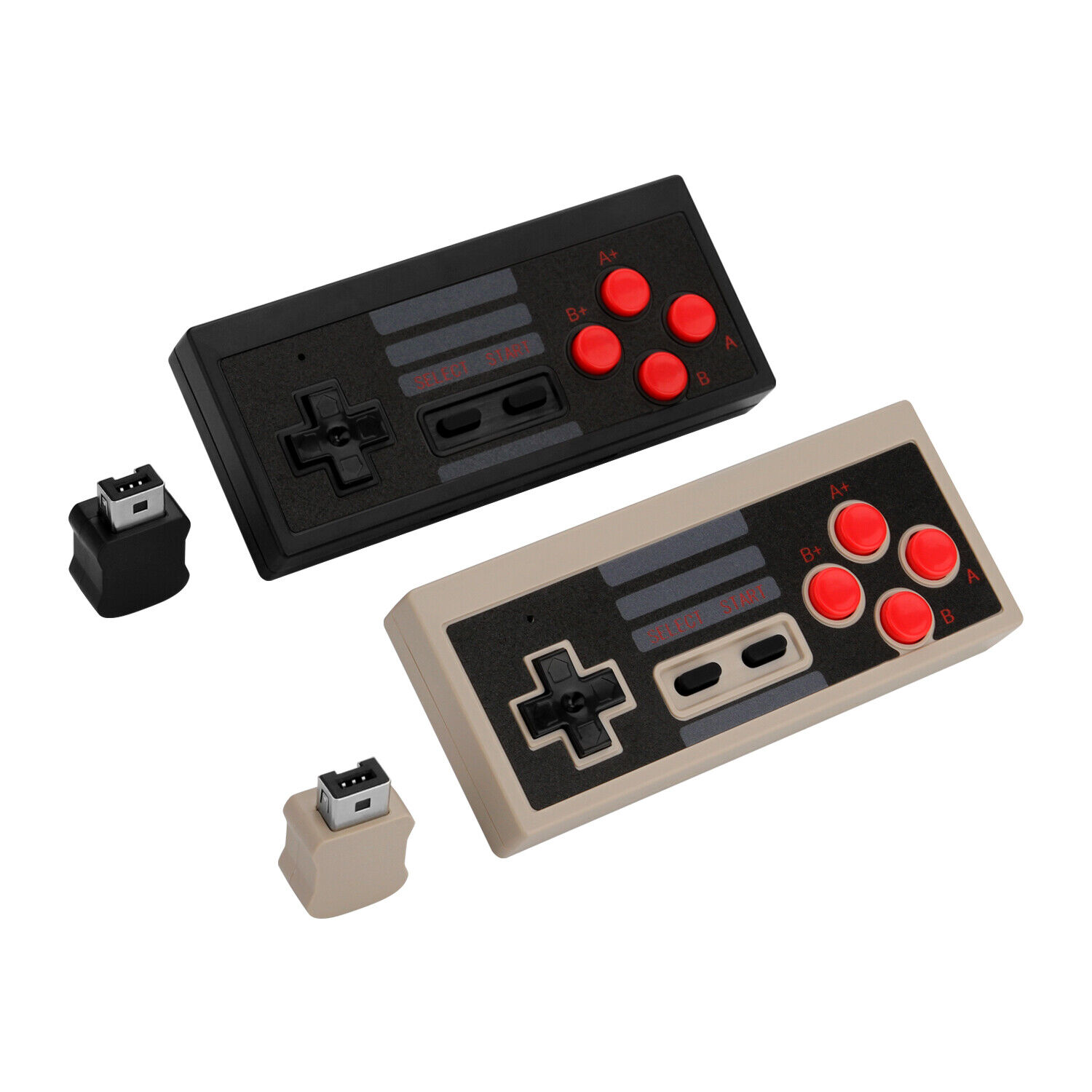 2x 2.4G Wireless Joypad Game Controller for NES Mini Classic Edition Game System