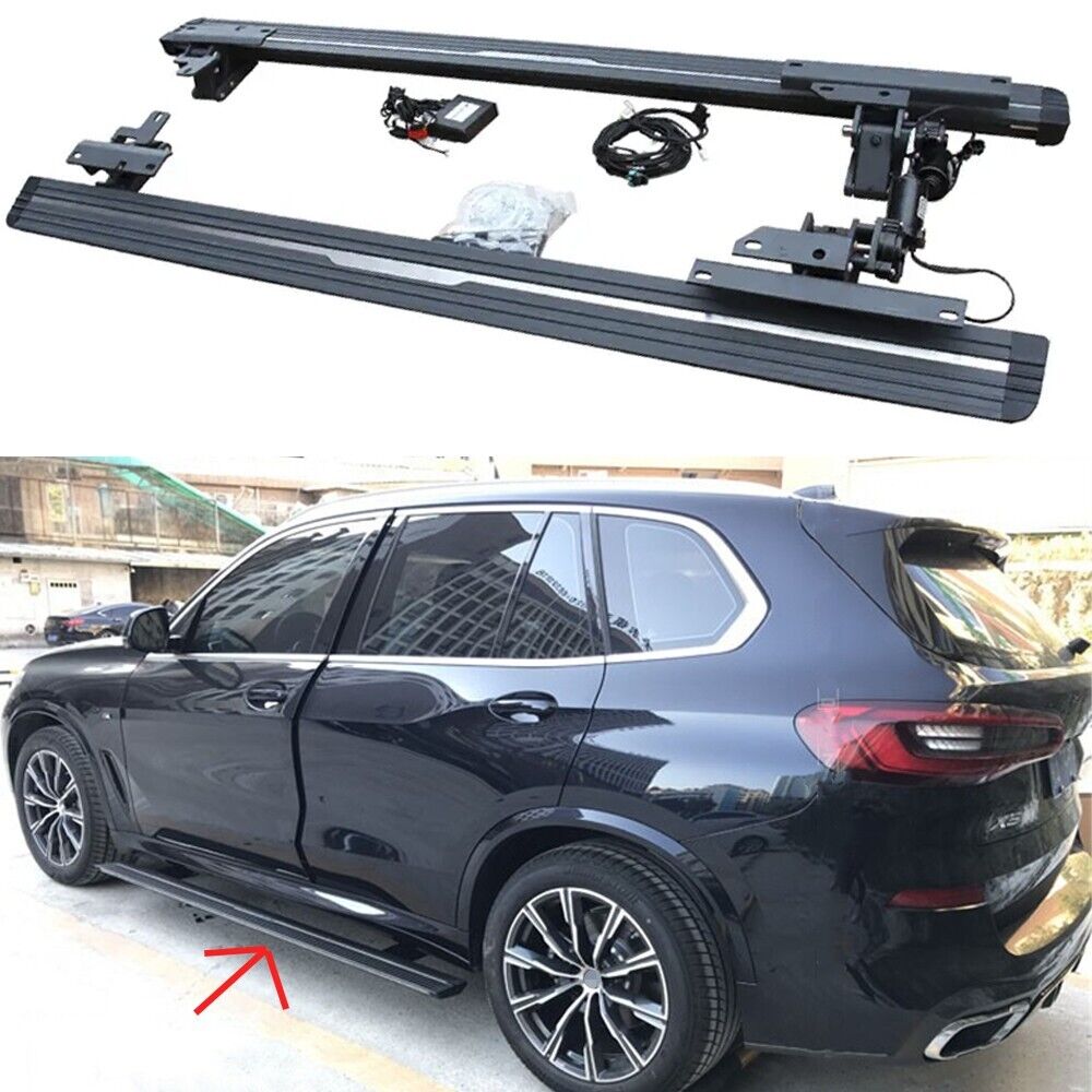 2Pcs Fits for BMW X5 2019 2020 2021 Deployable Electric Running Board Side Step