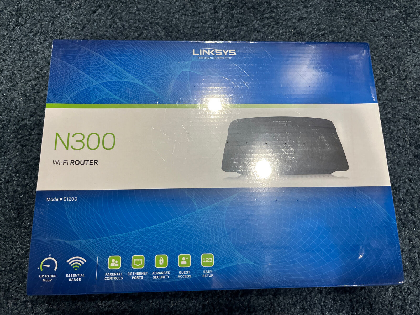 Linksys N300 WiFi Router E1200 - Up To 300Mbps - New in Sealed Box