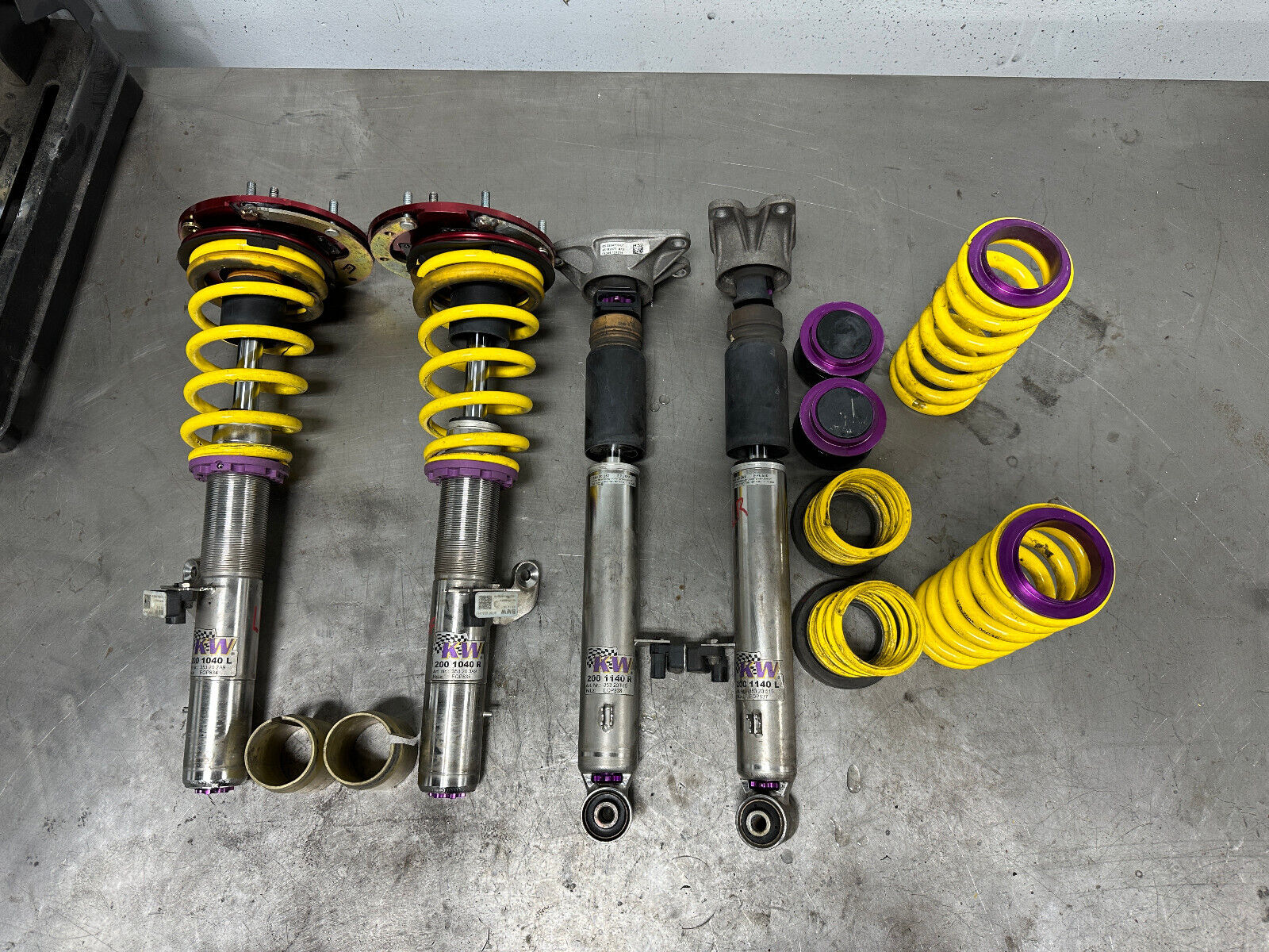 BMW F8X M3/M4 KW V3 Coilovers with Ground Control Camber Plates