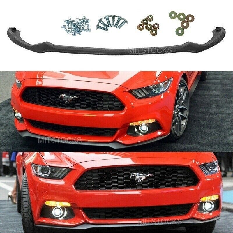 Fits 15-17 Ford Mustang OE Style Unpainted Front Bumper Lip Chin Spoiler PU