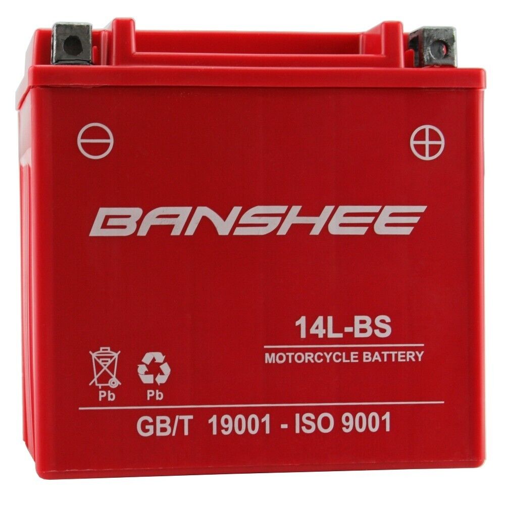 Banshee YTX14L-BS Replacement Battery for STX14L-BS, ETX14L, GTX14L-BS, WCP14L