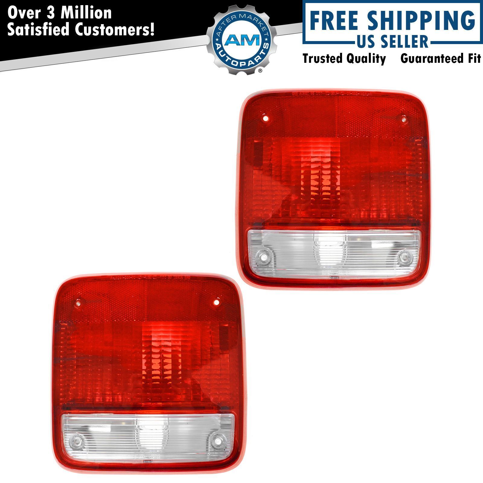 Tail Lights Taillamps Pair Set For 85-96 Chevrolet G20 G30 GMC G1500 G2500 G3500