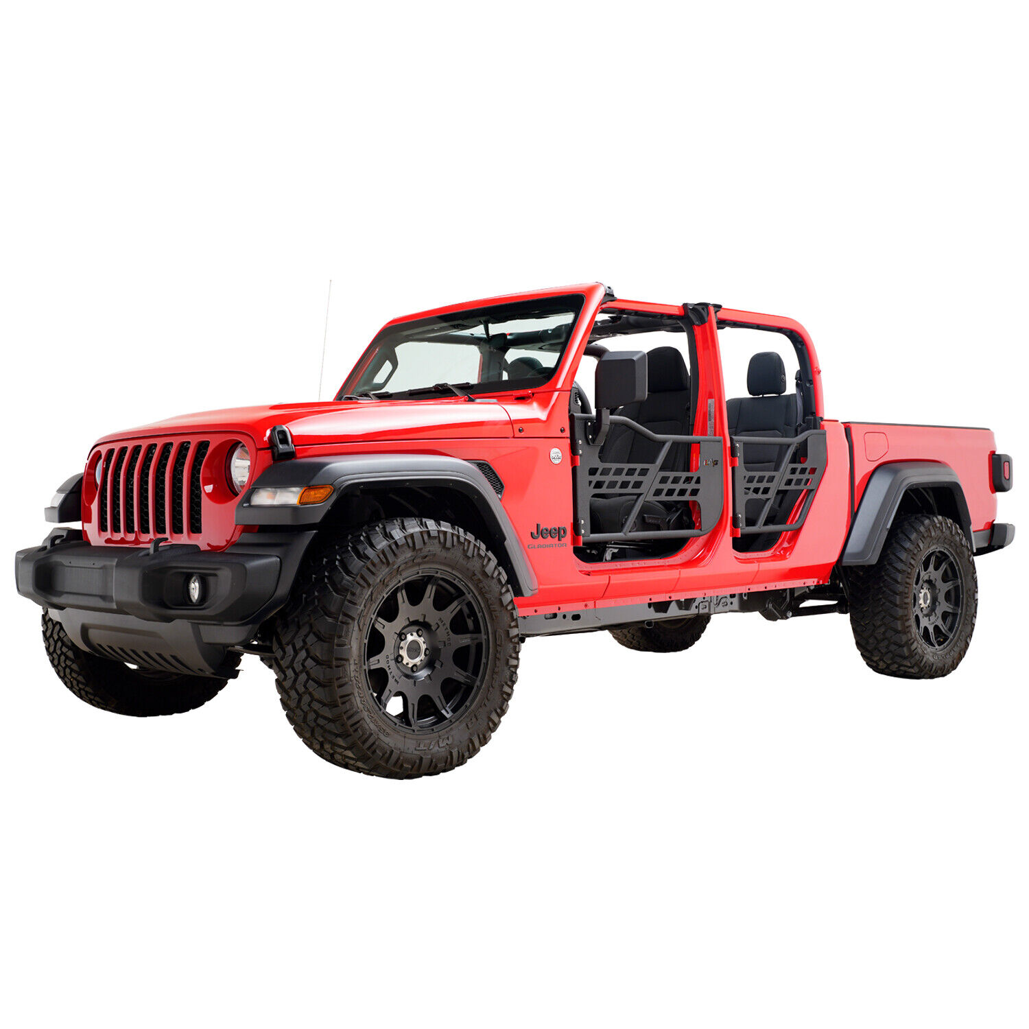 EAG Tubular Door Safari Armor with Side Mirror Fit for 20-22 Jeep Gladiator JT
