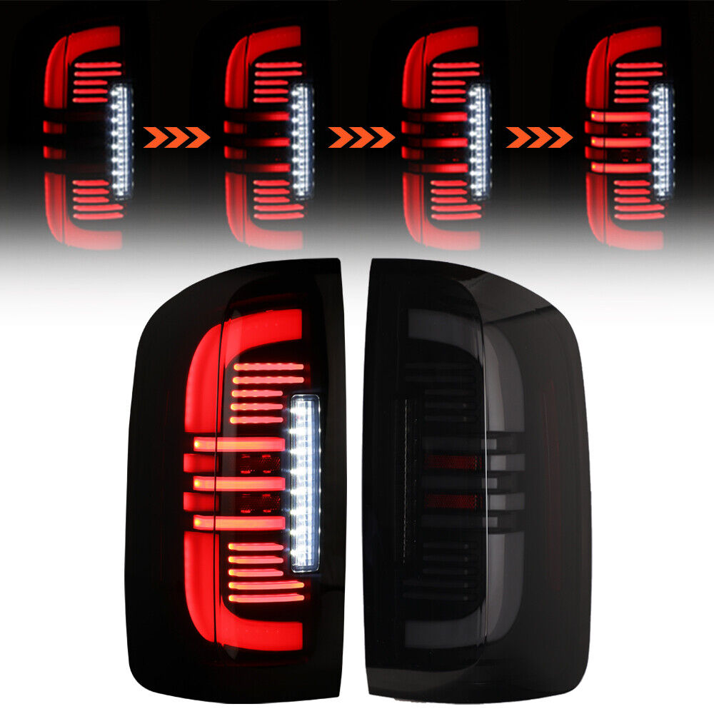 LED Tail Lights For 2015-2022 Chevy Colorado Sequential Signal Smoke Lamps Pair