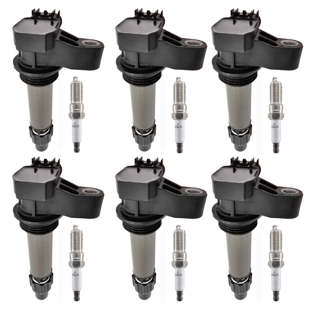 6pcs Ignition Coils + 6pcs Spark Plugs Kit for Cadillac CTS SRX 3.0 3.6L UF569