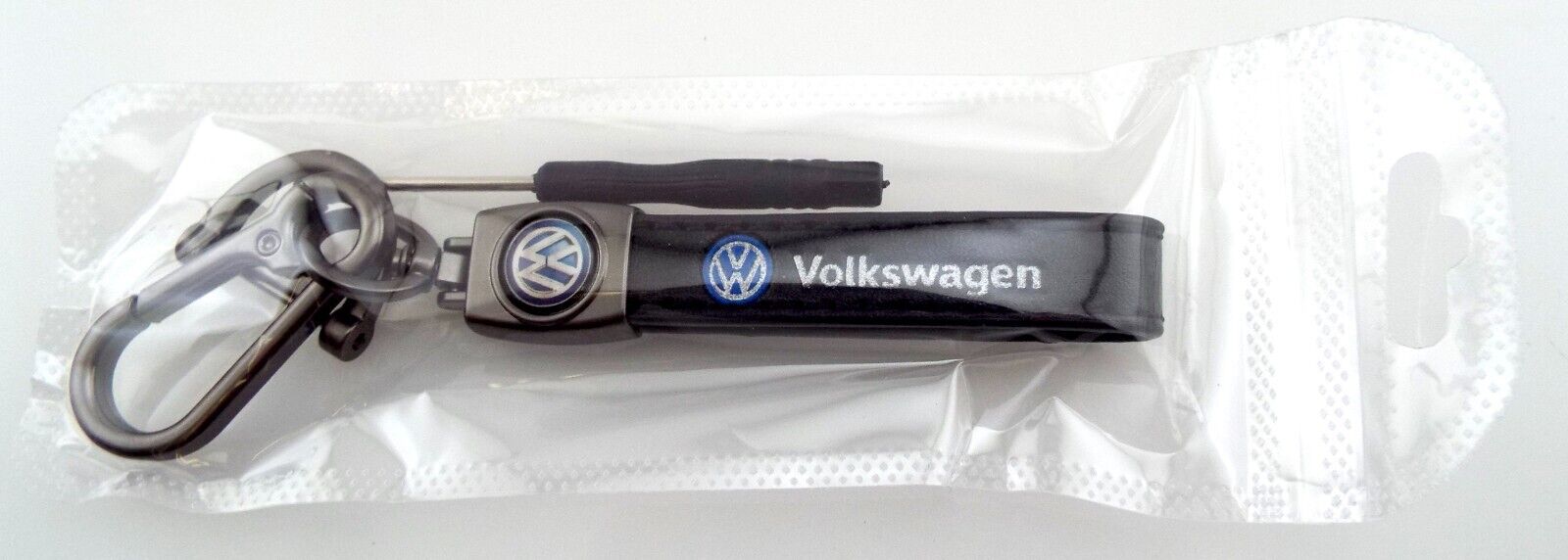 Volkswagen - Genuine Leather Keychain Car Key Chain Ring - NEW