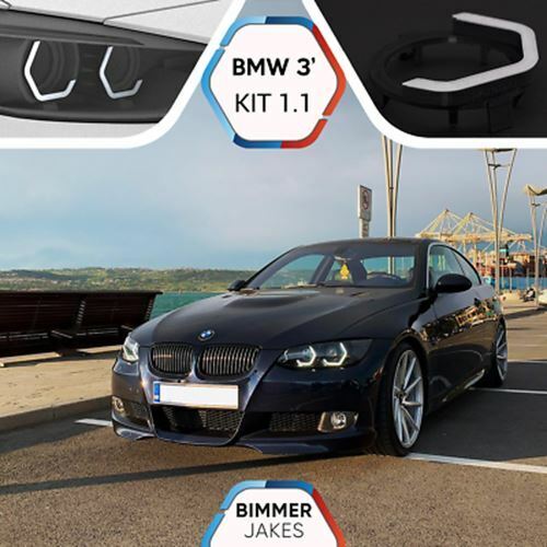 for BMW 3 E92 Coupe E93 Cabrio BJ ICONIC LIGHTS KiT 1.1 LED ring Angel Eyes 