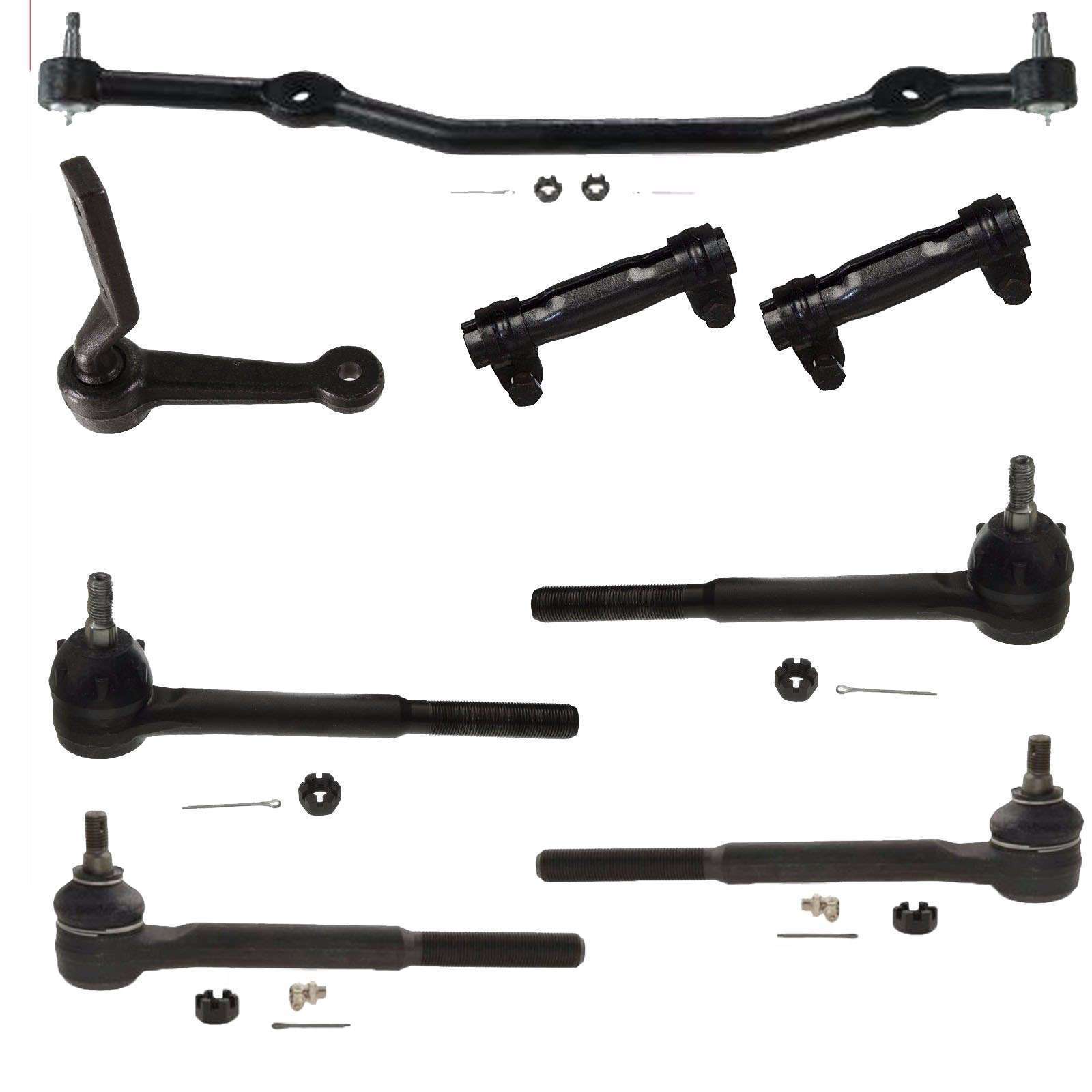 8 Pc Steering Kit Center Link Tie Rod End Idler Arm Chevy Chevelle Special 71-72