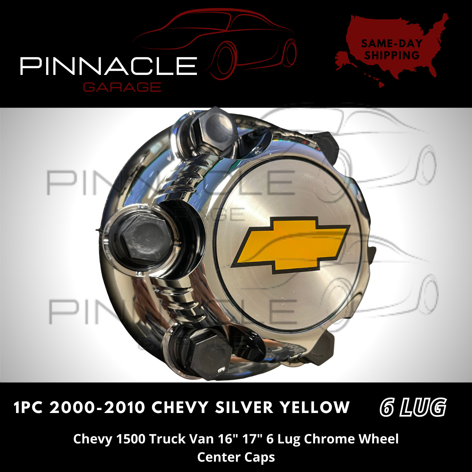 1x NEW 6 LUG Chevy Wheel Center Hub Cap Cover fits 99-06 Silverado Sierra 1500